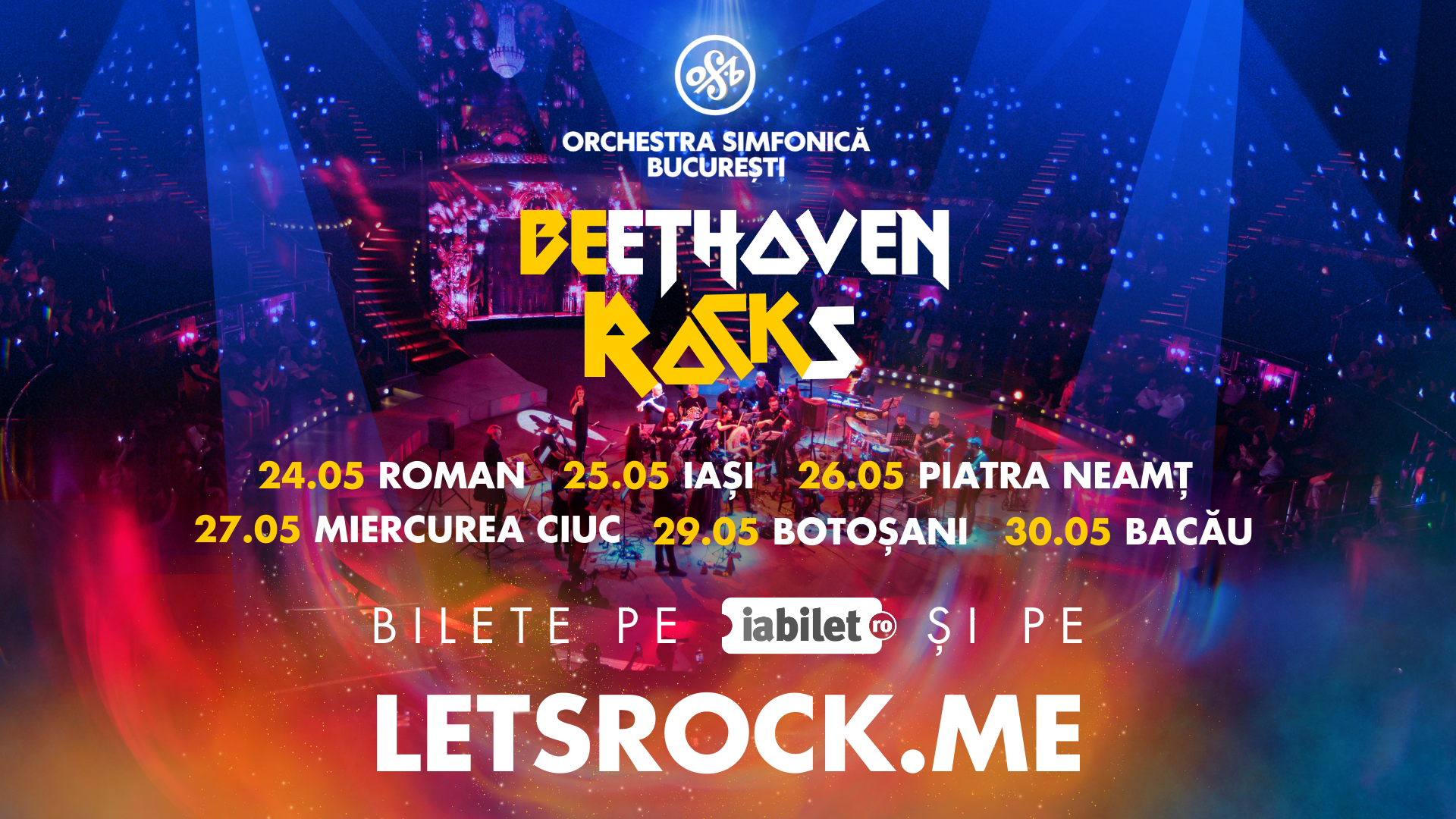 Orchestra Simfonică București anunță lansarea turneului BEethoven ROCKs – Ediția I – Bucuria revenirii în Moldova & Miercurea Ciuc